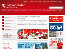 Tablet Screenshot of folktandvardengavleborg.se